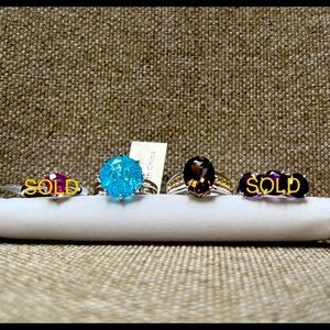 NWT Crackled Quartz, Smokey Quartz